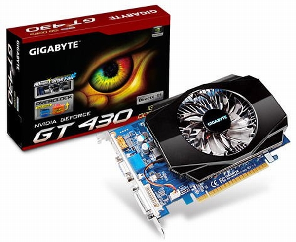 Gigabyte özel tasarımlı GeForce GT 430 modelini duyurdu