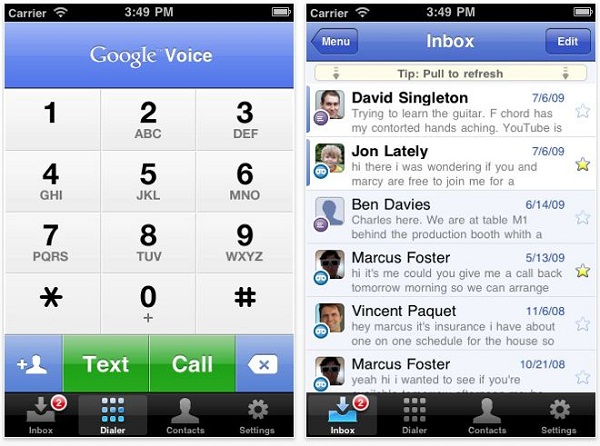 Apple'dan ikinci süpriz; Google Voice uygulaması AppStore'daki yerini aldı