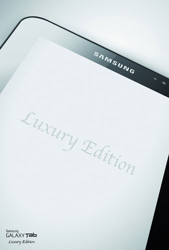 Samsung Galaxy Tab Luxury Edition, Milyoner Fuarı'nda tanıtıldı