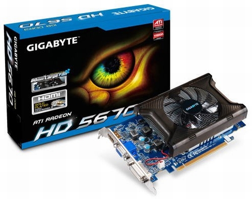 Gigabyte GDDR3 bellekli Radeon HD 5670 modelini kullanıma sunuyor