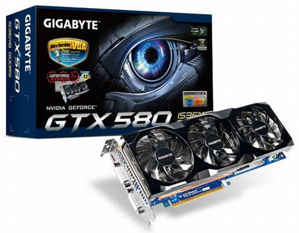 Gigabyte WindForce 3X soğutuculu GeForce GTX 580 modelini duyurdu