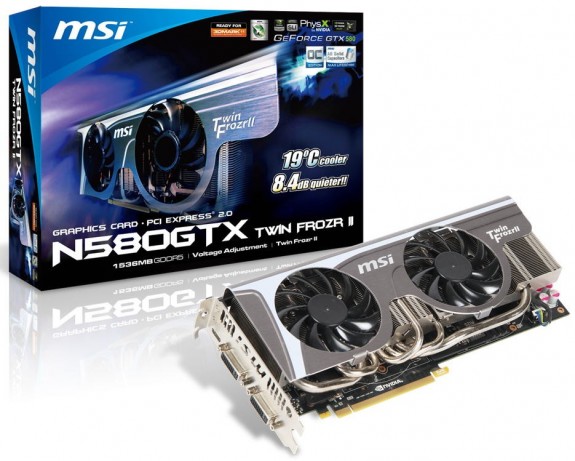 MSI özel tasarımlı GeForce GTX 580 modellerini duyurdu