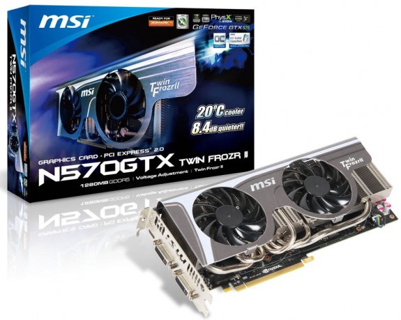MSI özel tasarımlı ve hız aşırtmalı GeForce GTX 570 modelini duyurdu