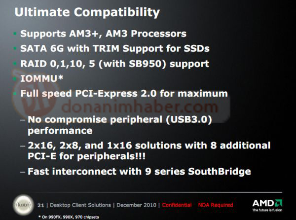 DH Özel: AMD'nin Bulldozer işlemcileri için hazırladığı 9 serisi yeni çipsetler detaylandı
