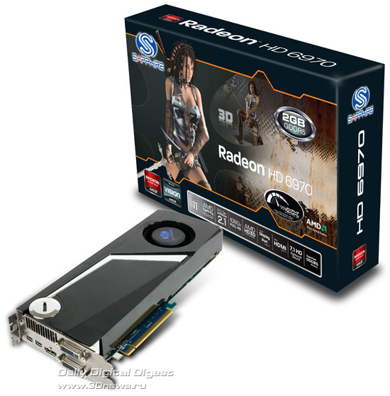 Sapphire özel tasarımlı Radeon HD 6970 modelini kullanıma sunuyor