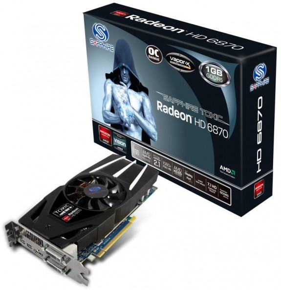 Sapphire, Radeon HD 6870 Vapor-X ve HD 6870 Toxic modellerini duyurdu