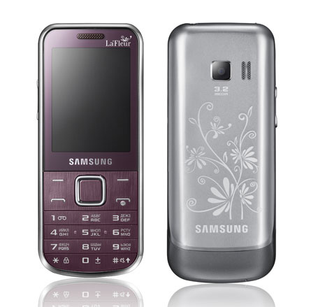 Samsung'dan La Fleur serisi dört farklı telefon: S7230, S5250, C3530 ve E2530