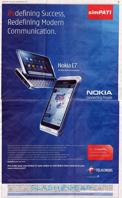Nokia E7, Endonezya'da 749 dolardan ön satışa sunuldu