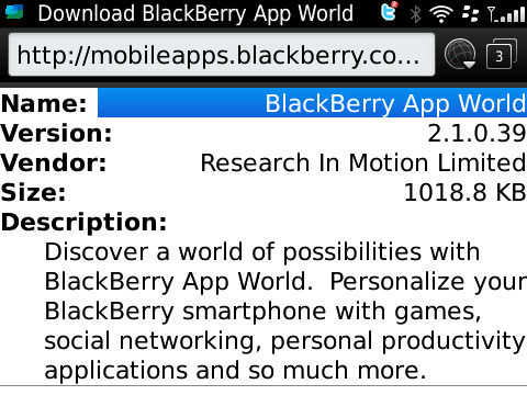 RIM, Blackberry App World 2.1'i yayınladı