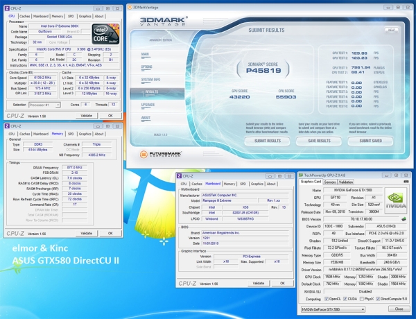 Asus'un GeForce GTX 580 DirectCU modeliyle 3DMark Vantage'da yeni dünya rekoru!
