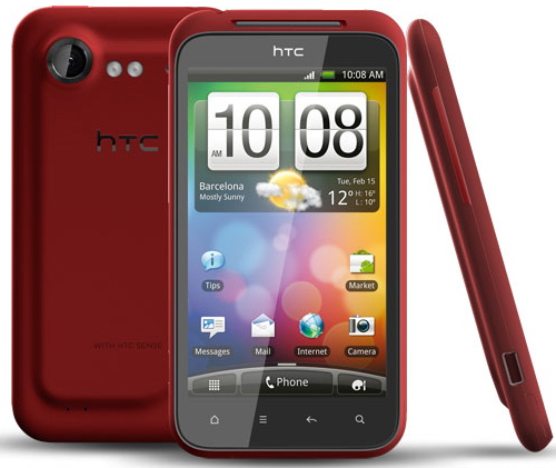 Kırmızı renkli HTC Incredible S gün yüzüne çıktı