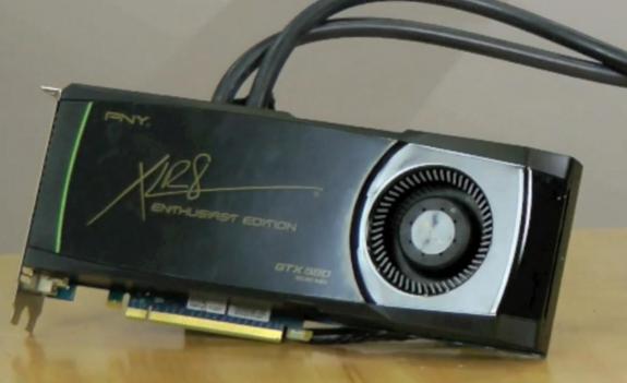PNY sıvı soğutmalı GeForce GTX 580 XLR8 Enthusiast Edition modelini gösterdi