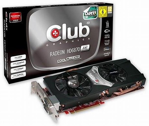Club3D çift GPU'lu Radeon HD 6870 X2 modelini duyurdu