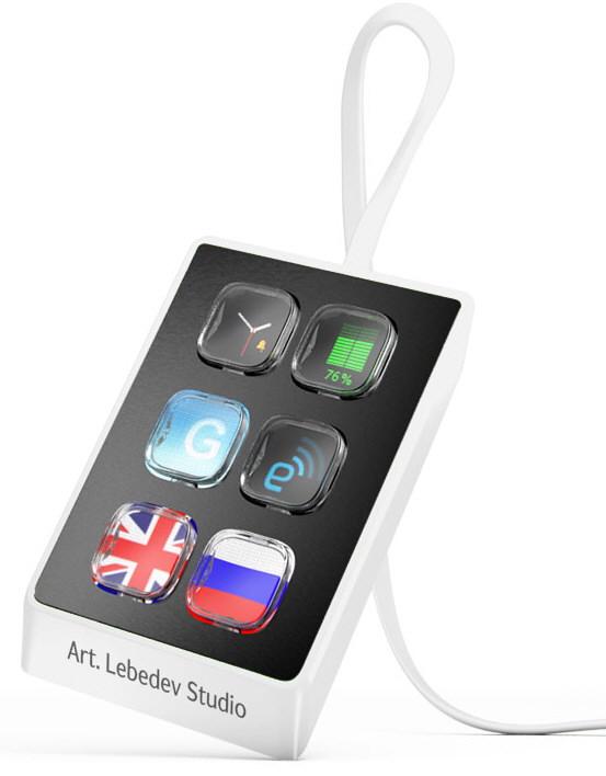Art Lebedev'den ekranlı butonlara sahip özel tuş takımı