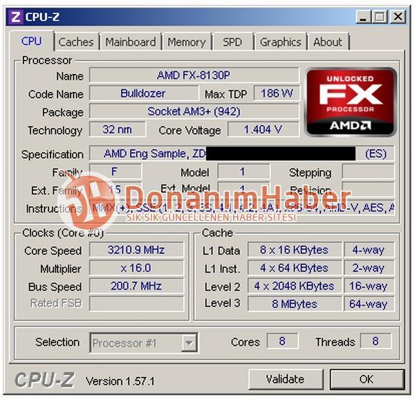 AMD'nin 8 çekirdekli Bulldozer FX işlemcisi ve test sonuçları