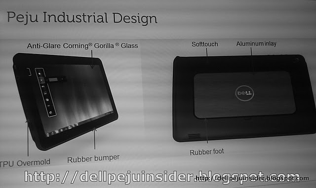 Dell'in Windows 7'li tableti Peju'nun görselleri ve teknik özellikleri internete sızdı