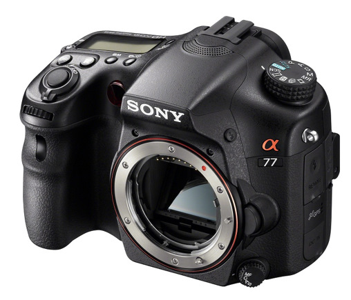 Sony'nin 24.3 MP'lik SLT kamerası Alpha A77'nin basın görselleri yayınlandı