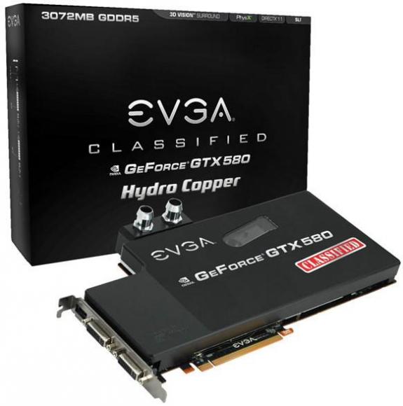 EVGA hava ve sıvı soğutmalı GeForce GTX 580 Classified modellerini duyurdu