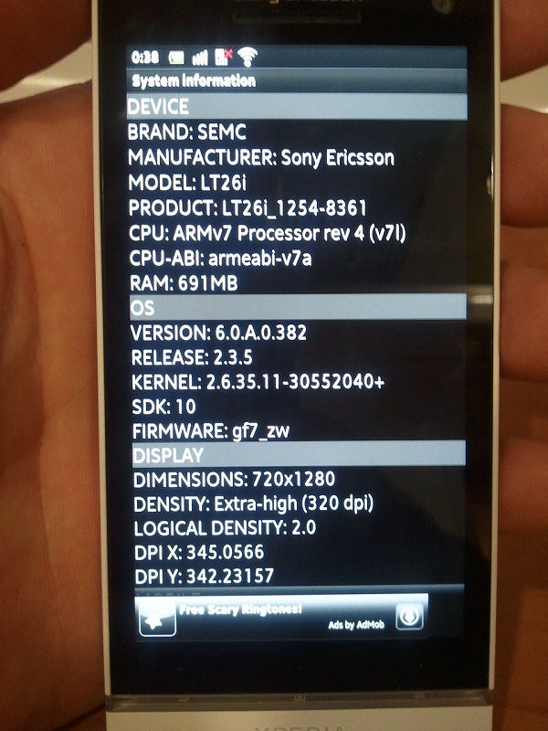 Sony Ericsson Xperia Nozomi LT26i (Arc HD ?) kameralara yakalandı
