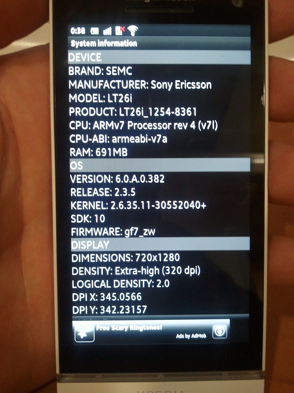 Sony Ericsson Xperia Nozomi LT26i (Arc HD ?) kameralara yakalandı