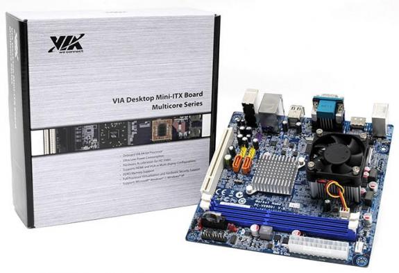 VIA'dan çift çekirdekli Nano X2 işlemciye sahip Mini-ITX anakart
