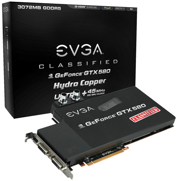 EVGA'dan hava ve sıvı soğutmalı iki yeni GeForce GTX 580