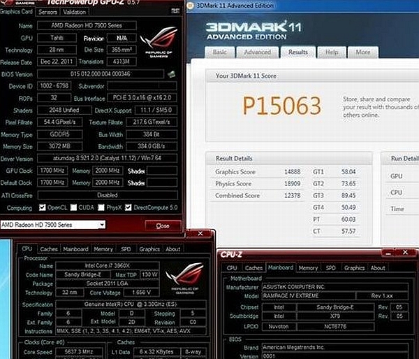 AMD HD 7970'in gizli silahı hız aşırtma: 1.7GHz GPU ve 8GHz bellek hızları görüldü