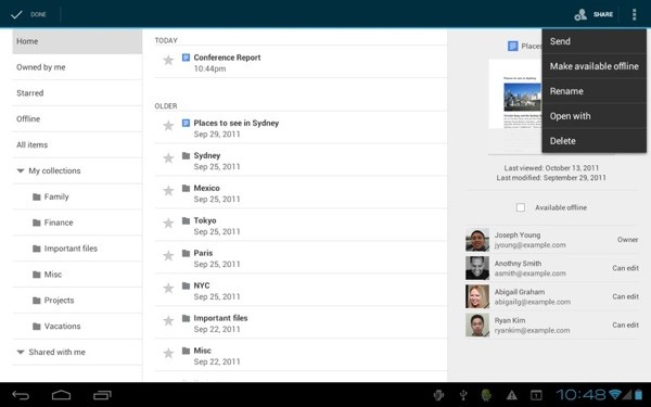 Android için Google Docs güncellendi, çevrimdışı desteği eklendi