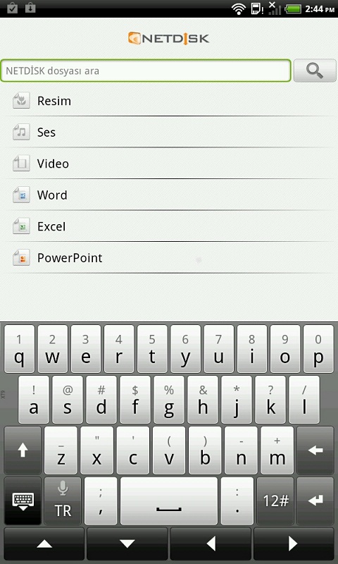 TTNET NETDİSK Android işletim sisteminde