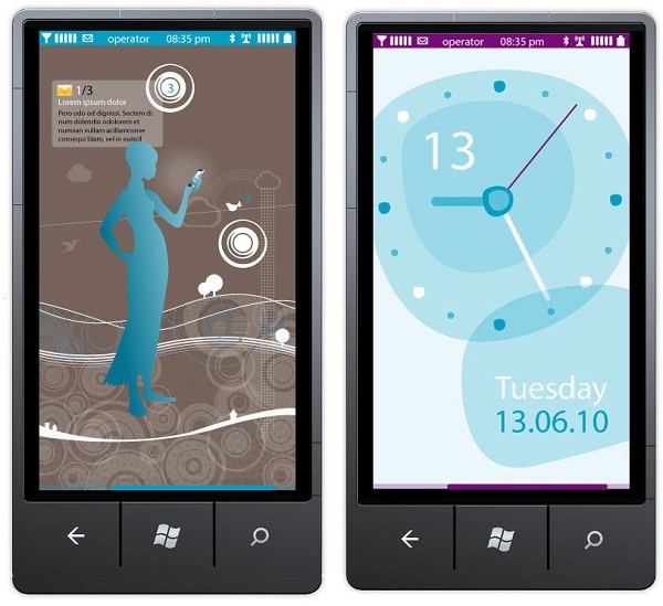 Nokia'nın Windows Phone cihazları için tasarlanan arayüz örnekleri ortaya çıktı