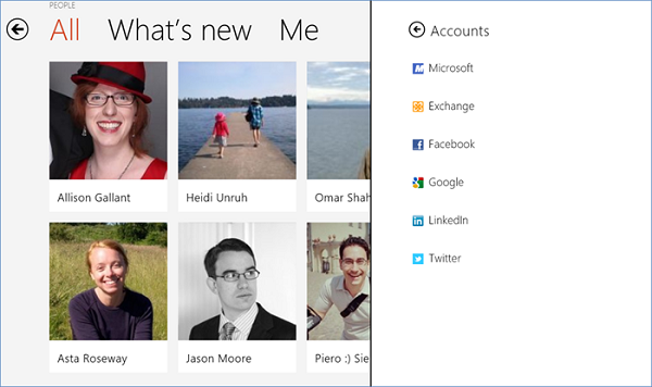 Microsoft, Windows 8'deki People uygulamasını detaylandırdı