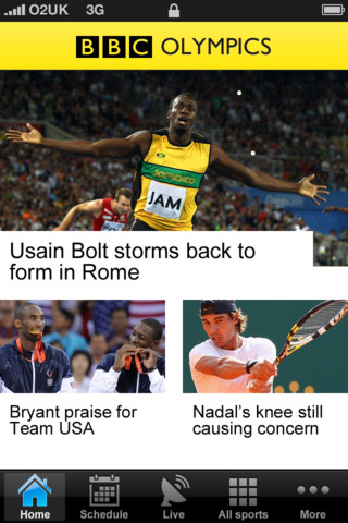 BBC, iOS ve Android için Olympics uygulamasını yayınladı