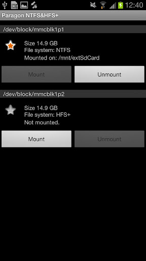 Android için Paragon ile NTFS ve HFS+ belleklere erişebilirsiniz