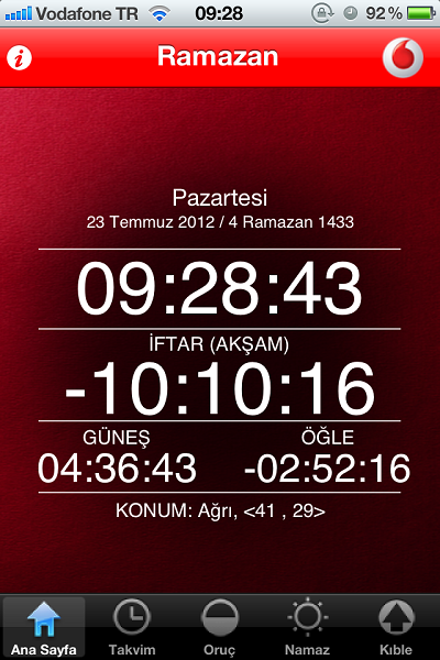Vodafone, Ramazan'a özel iPhone ve iPad uygulamasını yayınladı