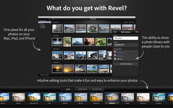 Adobe Revel, 1.5 sürümüne güncellendi