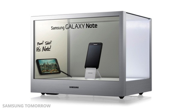 Samsung, ince kenarlı ve şeffaf reklam ekranları üretecek