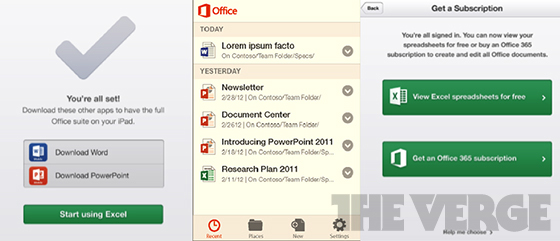Microsoft'un Android ve iOS platformları için geliştirdiği Office uygulaması görüntülendi