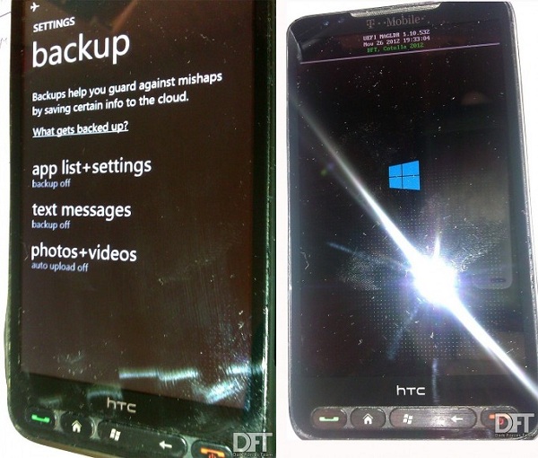 Windows Phone 8, HTC HD2'ye port edildi