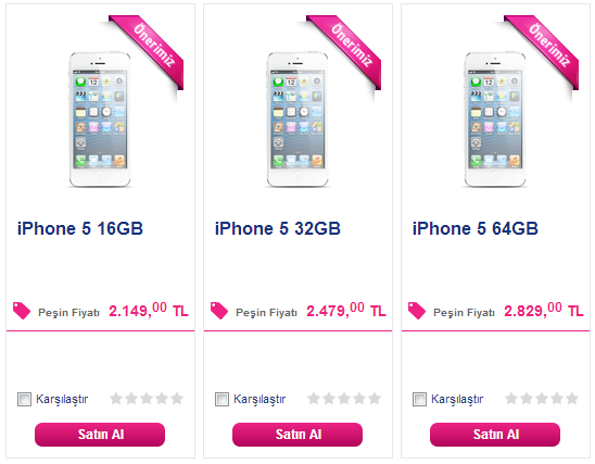 Turkcell, kontratsız iPhone 5 fiyatlarını açıkladı