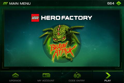 LEGO HeroFactory Brain Attack, Play mağazasında yerini aldı