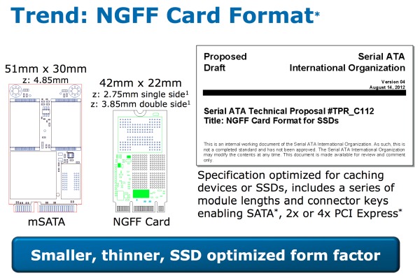 Intel'in yeni nesil 530 serisi SSD'leri, NGGF form faktöründe geliyor