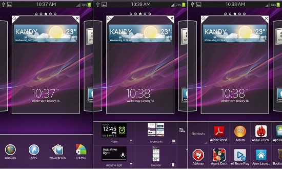 Sony Xperia Z ana ekran uygulaması bazı Samsung modellerine port edildi