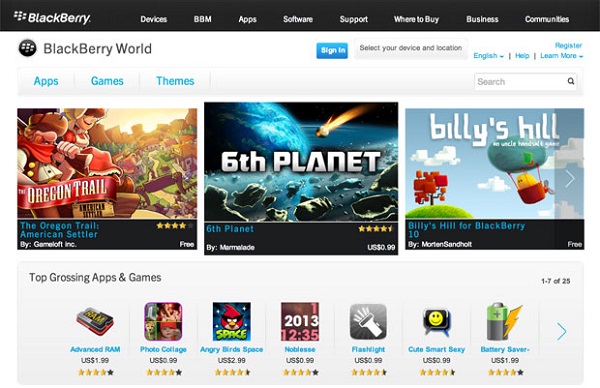 BlackBerry uygulama mağazası isim değişikliğini tamamladı, müzik ve video satışı yakında