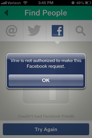 Facebook, Vine uygulamasına olan erişimi kaldırdı