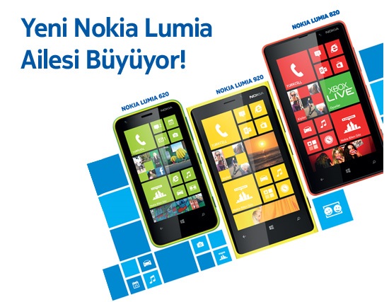 Lumia 620, 749TL fiyat etiketiyle satışa sunuldu