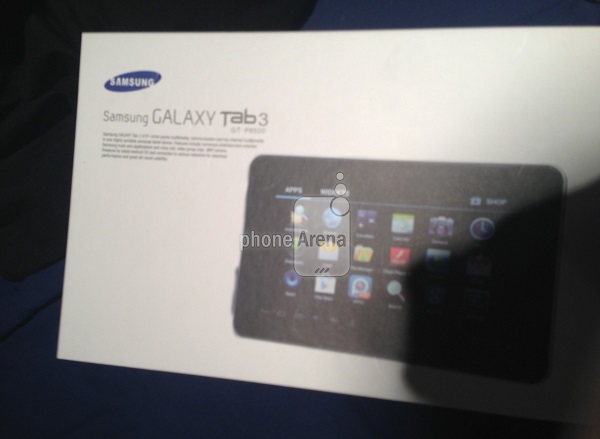 Samsung'un yeni Galaxy Tab 3 modelinin kutusuyla birlikte görüntülendiği iddia ediliyor