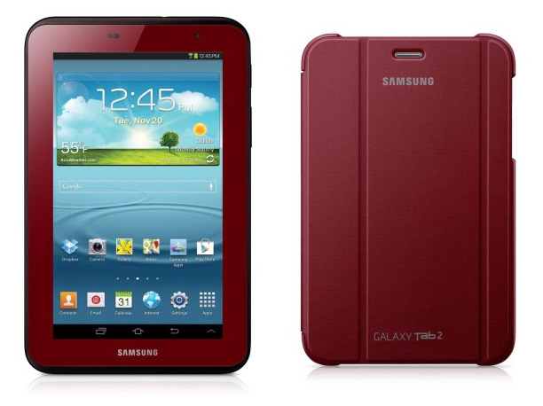 Kırmızı renkli Samsung Galaxy Tab II 7.0, 219.99$'dan limitli sayıda satışa sunulacak