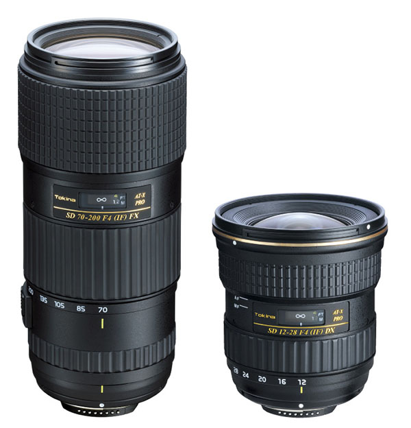 Tokina, AT-X 70-200mm F/4 Pro Fx VCM-S ve AT-X 12-28mm F/4 Pro DX lenslerini duyurdu