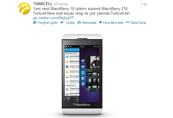 Turkcell, BlackBerry Z10'u yakın bir zamanda müşterileriyle buluşturacağını açıkladı