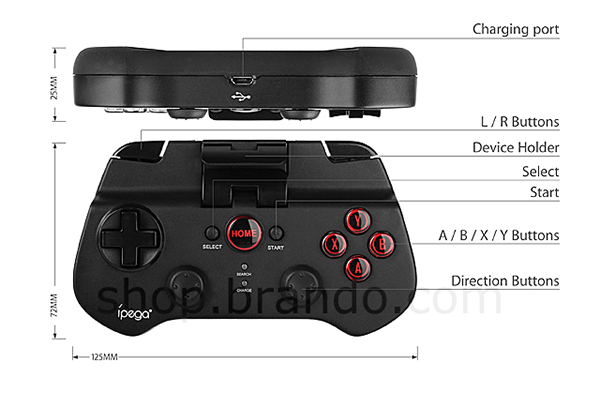 Akıllı telefonlar ile oyun oynamak için yeni bir alternatif, 'iPega Bluetooth Controller'